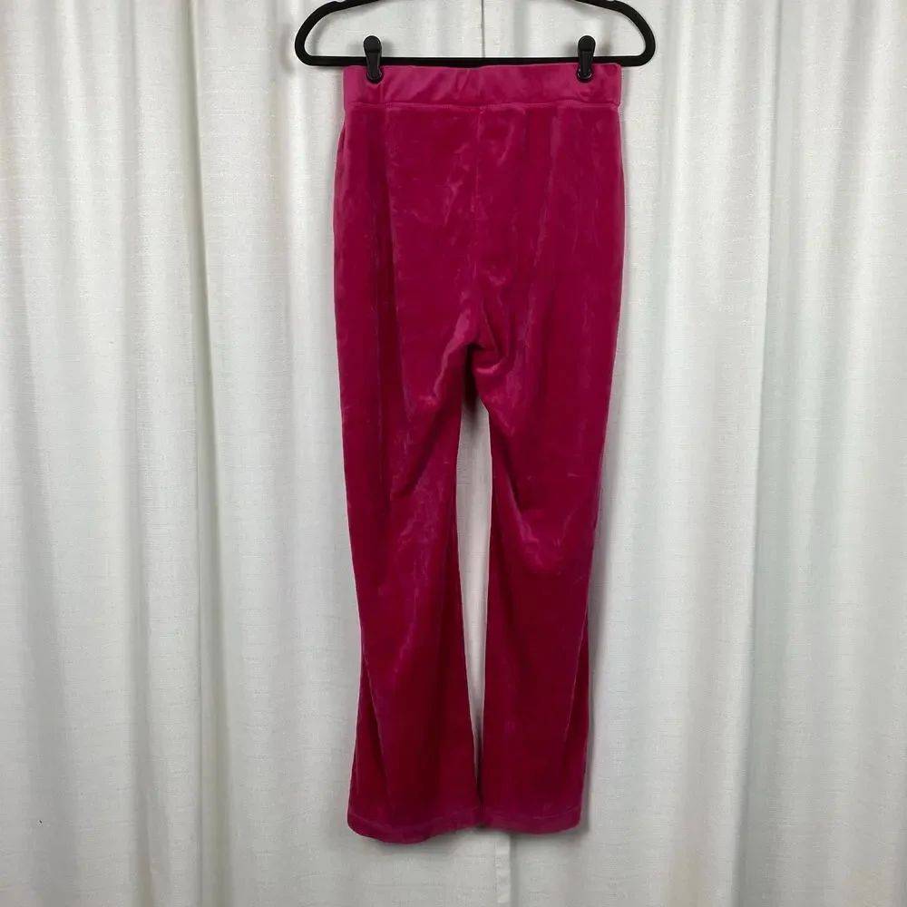 Juicy Couture Vintage Hot Pink Velour Track Suit Pants Sz.M Jacket Sz.XL - Picture 5 of 16